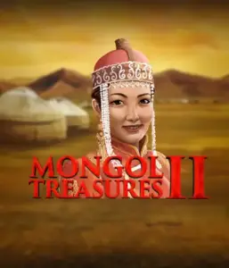 Step into the captivating culture of Mongolia with Mongol Treasures 2 slot by Endorphina, featuring a graceful Mongolian woman clothed in traditional attire against a pastoral Mongolian steppe backdrop. This image evokes the spirit of Mongolian tradition, delivering a unique gaming experience. 