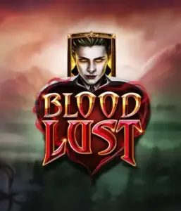 A dark and seductive view of the Blood Lust slot by ELK Studios, featuring gothic vampire symbols and a haunting castle backdrop. This image captures the slot's enthralling atmosphere, alongside its unique 5-reel and 99-payline structure, attractive for those drawn to the allure of the undead.